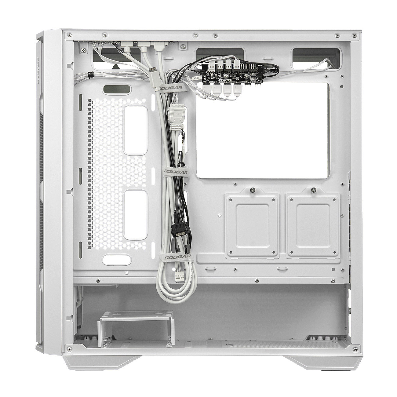 Кутия Cougar UNIFACE RGB Mid-Tower Case White - CGR-5C78W-RGB