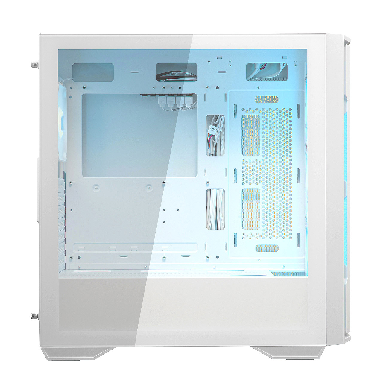 Кутия Cougar UNIFACE RGB Mid-Tower Case White - CGR-5C78W-RGB