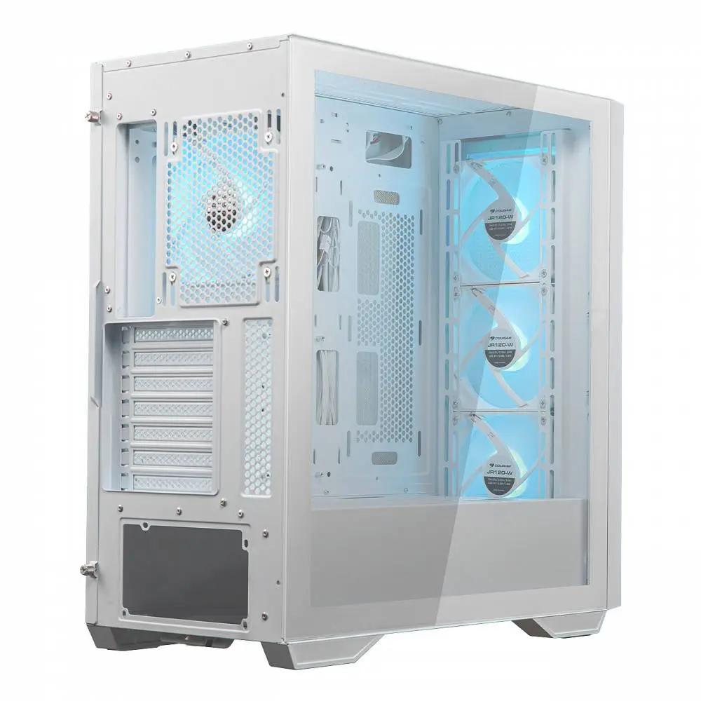 Кутия Cougar UNIFACE RGB Mid-Tower Case White - CGR-5C78W-RGB