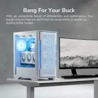 Кутия Cougar UNIFACE RGB Mid-Tower Case White - CGR-5C78W-RGB