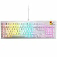 Геймърска механична клавиатура Glorious GMMK 3 HE 100% White - Fox HE Switches