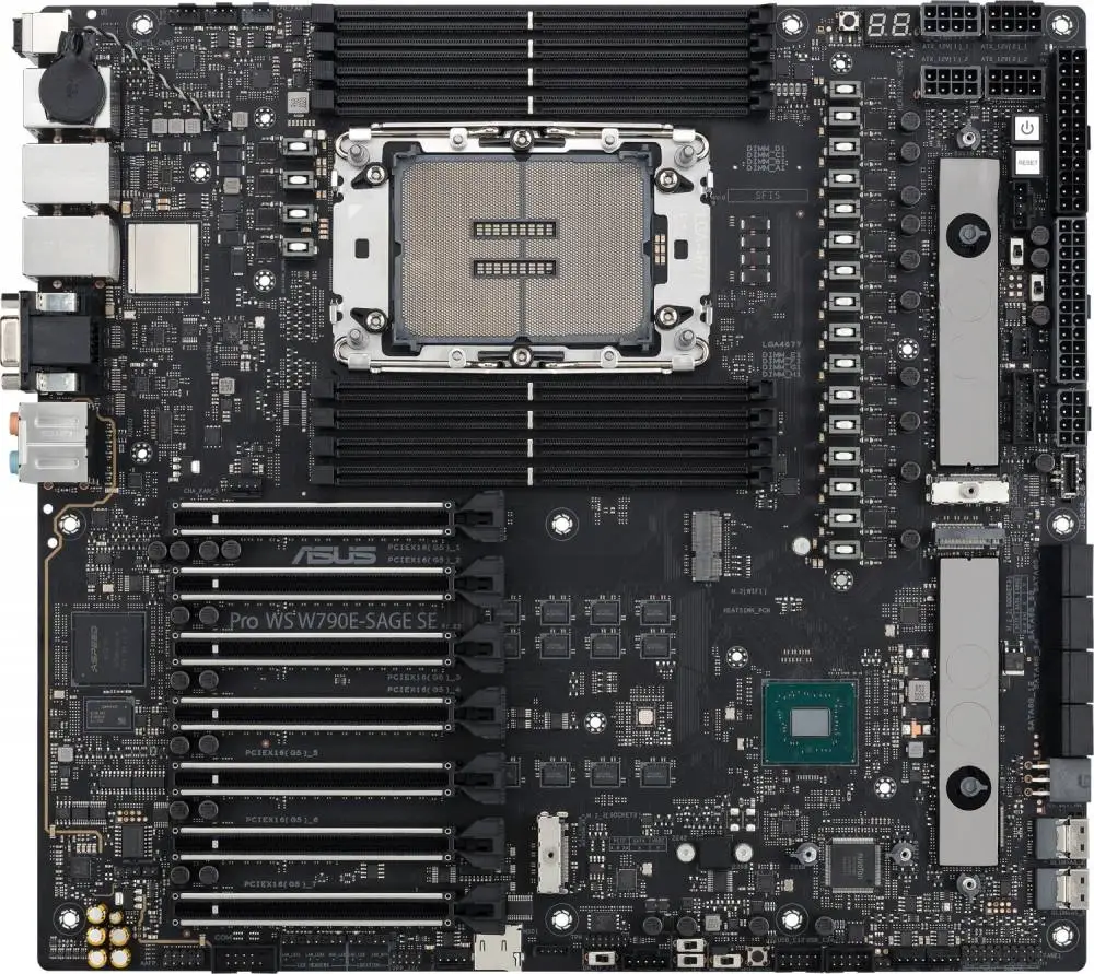 Дънна платка ASUS PRO WS W790E-SAGE SE LGA4677 - 90MB1C20-M0EAY0