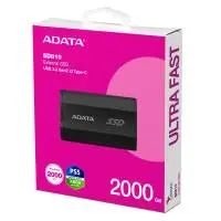Външен диск Adata SSD SD810 2TB USB Type-C Black - SD810-2000G-CBK