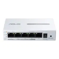 Суич ASUS ExpertWiFi EBP15 5-Port GbE, 4 PoE+ Ports 5 x 10/100/1000Mbps ports