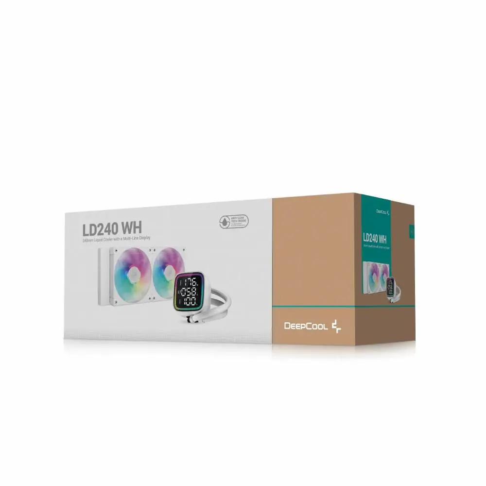 Водно охлаждане DeepCool LD240 WH Water Cooling LED Display ARGB