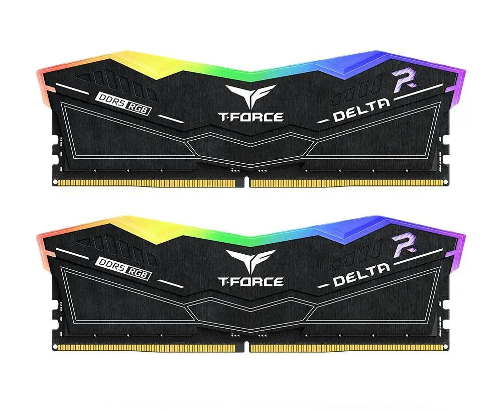 Памет Team Group T-Force Delta RGB DDR5 32GB (2x16GB) 6400MHz CL32 XMP - FF3D532G6400HC32ADC01