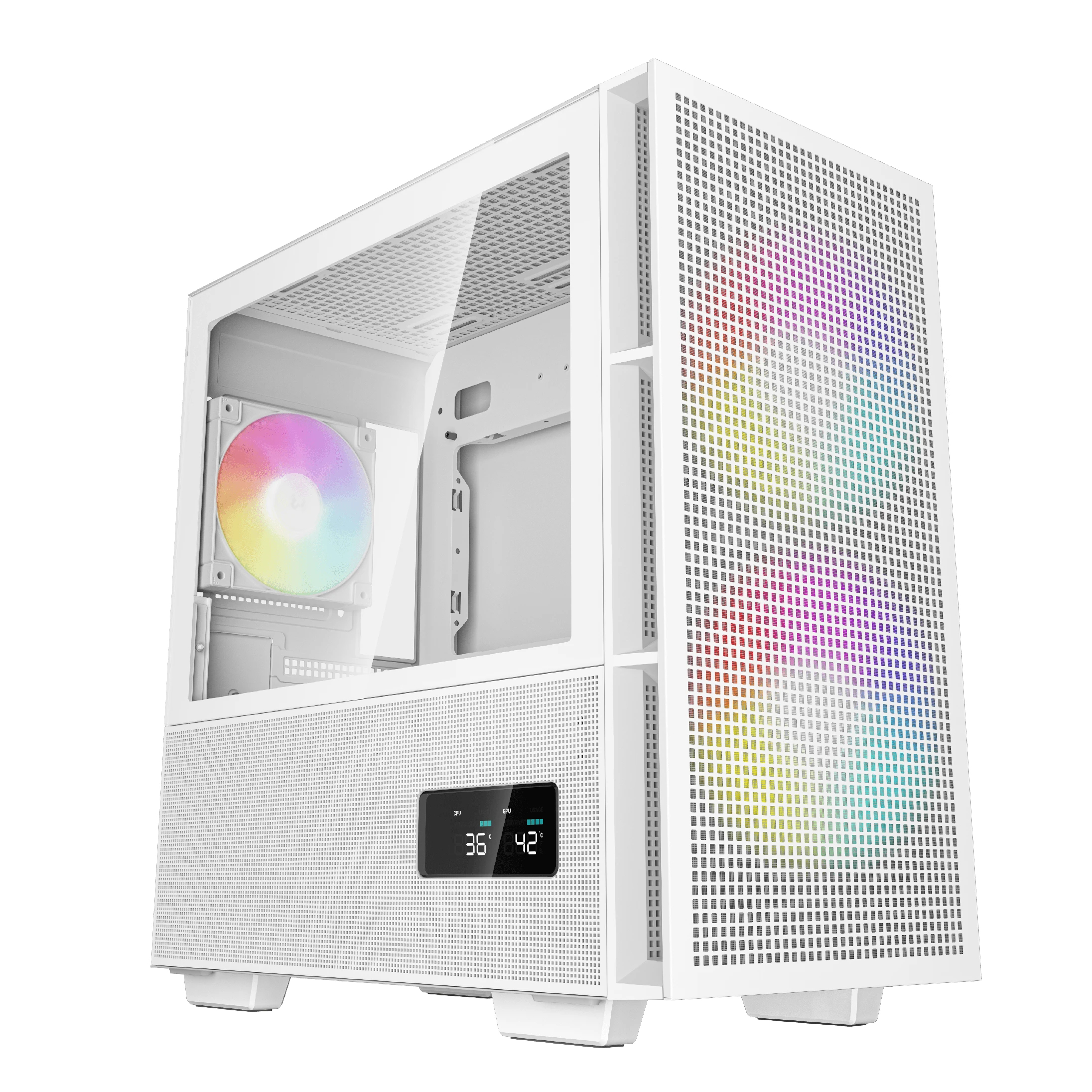 Кутия DeepCool CH360 DIGITAL WH Case mATX