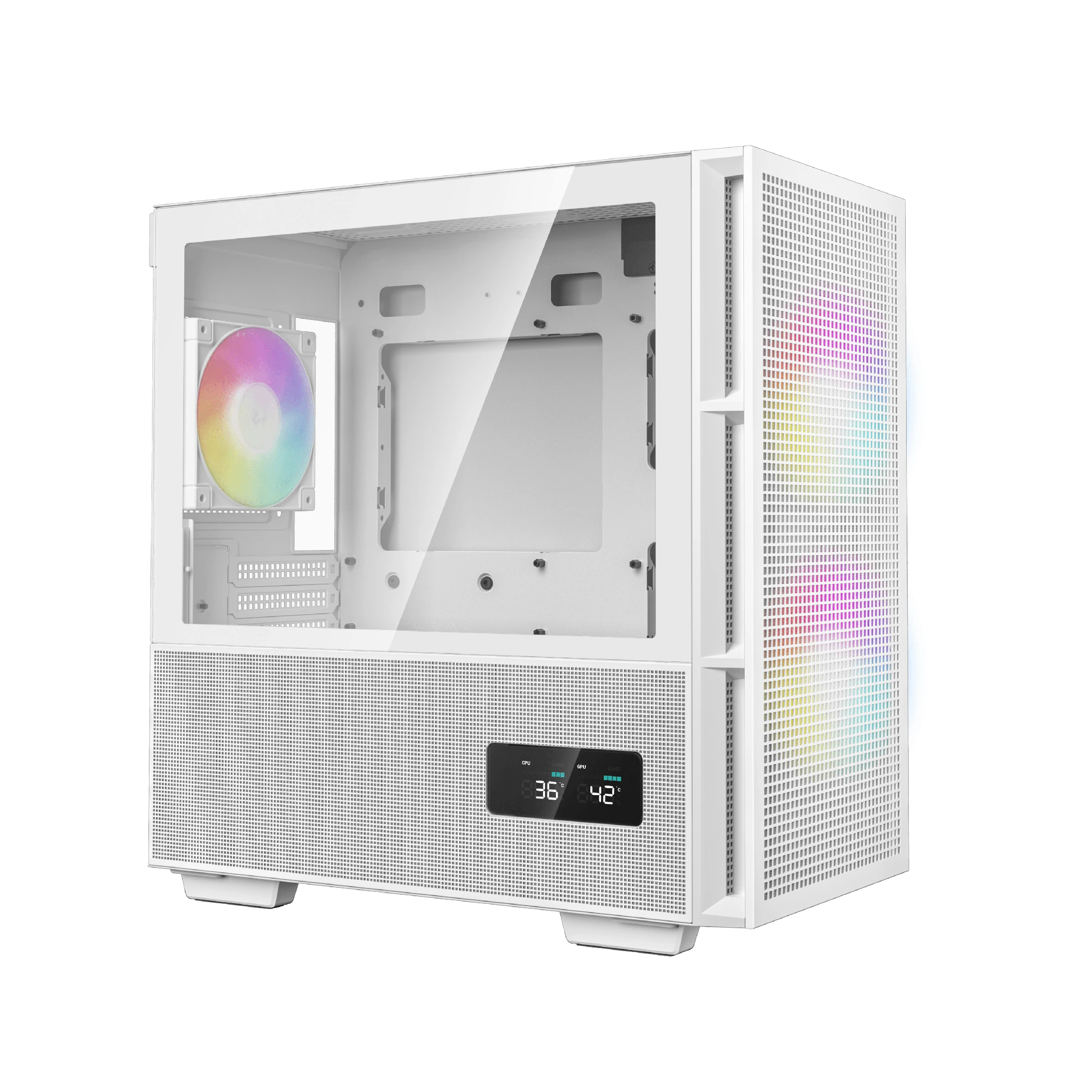 Кутия DeepCool CH360 DIGITAL WH Case mATX