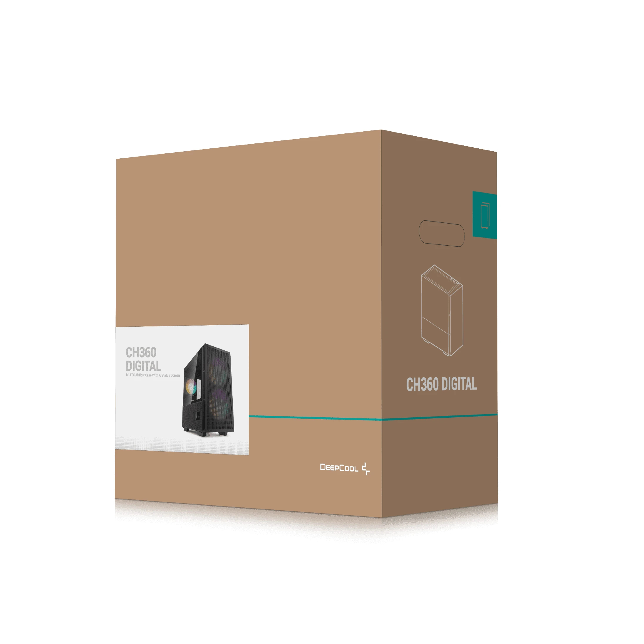Кутия DeepCool CH360 DIGITAL Case mATX
