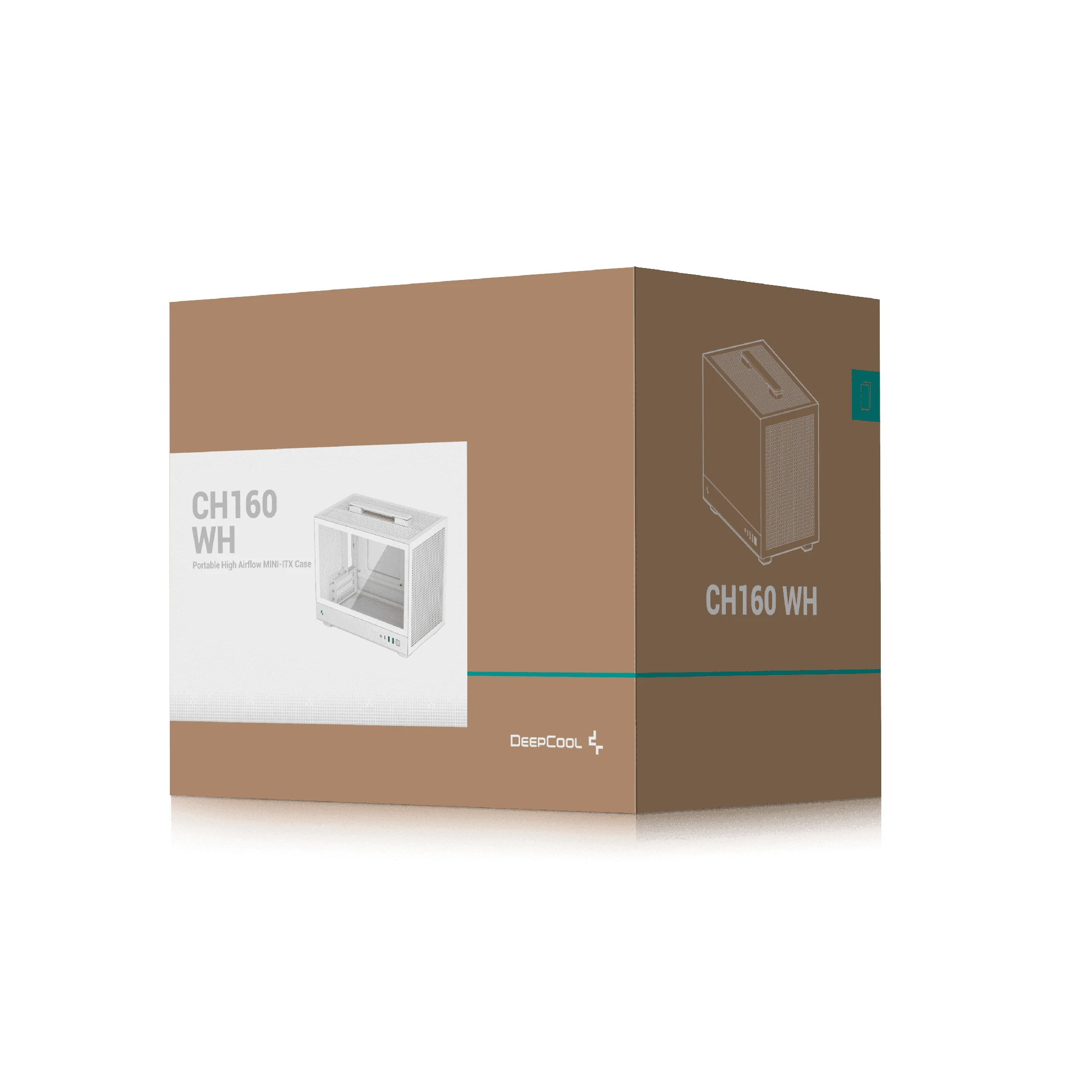 Кутия DeepCool CH160 WH Case mini-ITX