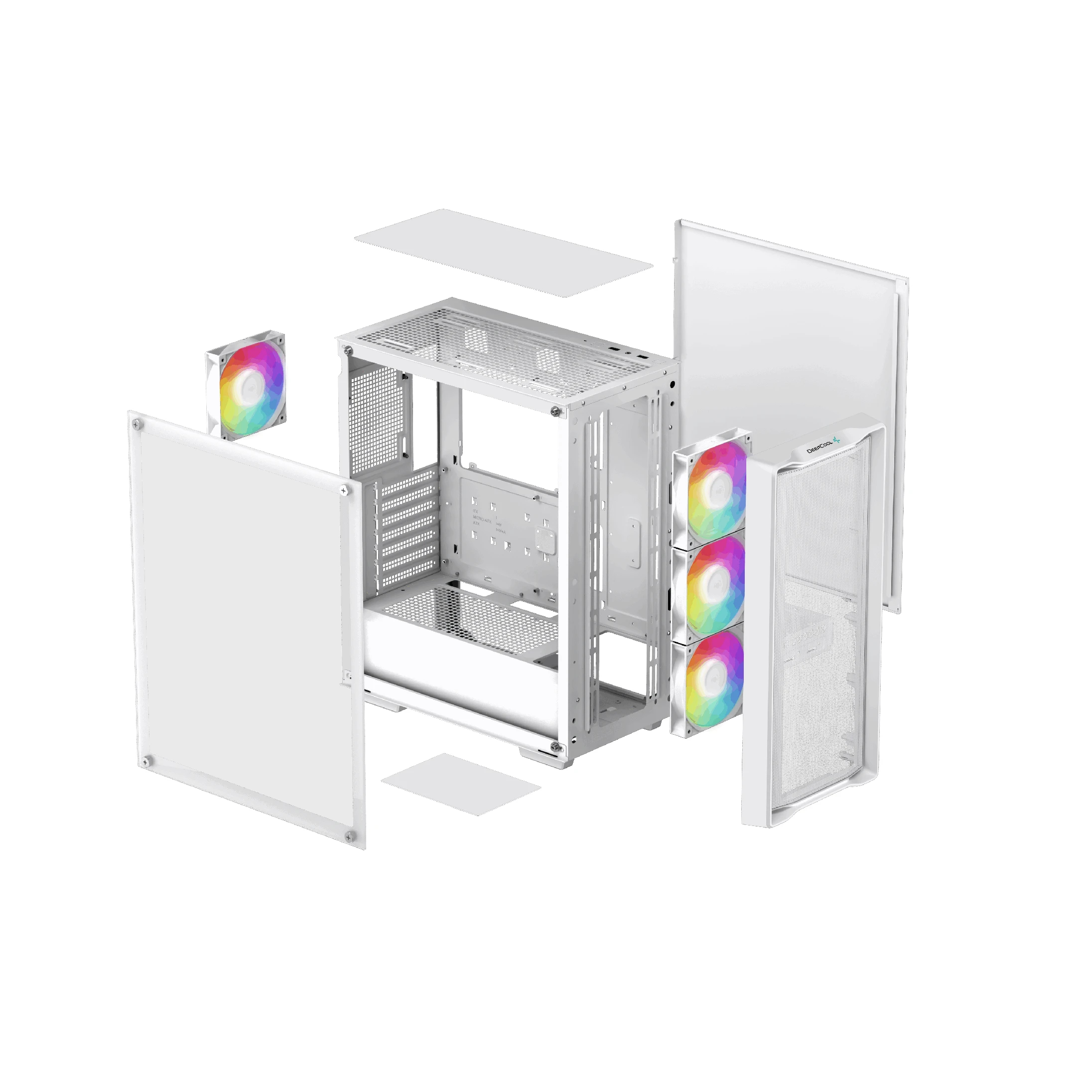 Кутия DeepCool CC560 MESH White V2 Case ATX