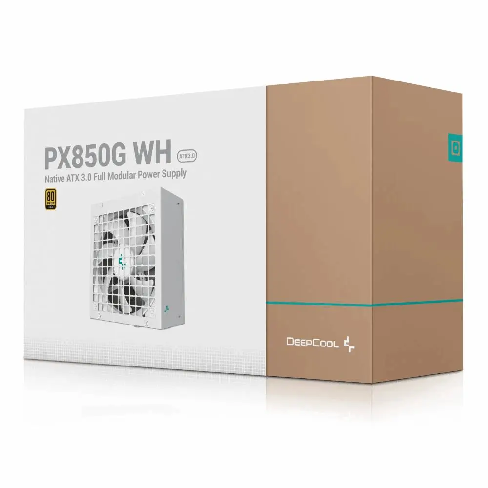 Захранване DeepCool PX850-G White 850W 80 Plus Gold ATX 3.0, PCIe Gen 5 PSU  