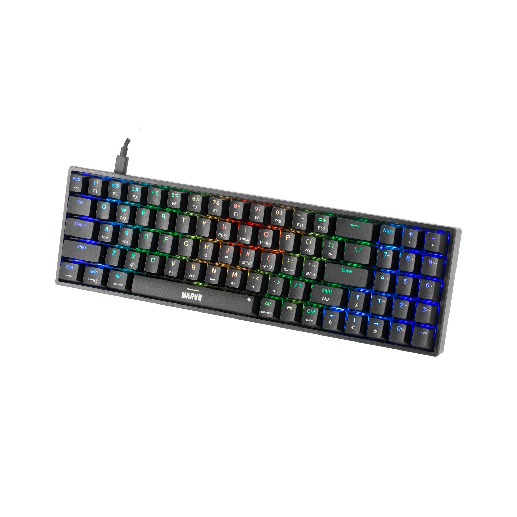 Геймърска клавиатура Marvo Shogo 78 - RGB, 78 keys - MARVO-KG956