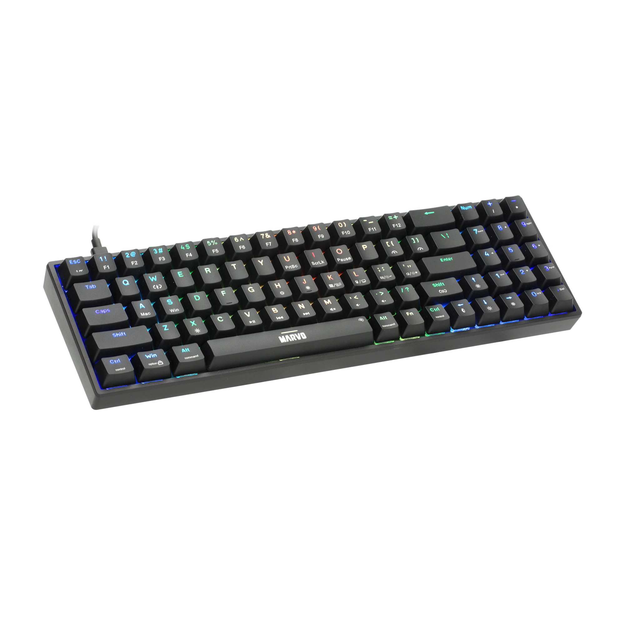 Геймърска клавиатура Marvo Shogo 78 - RGB, 78 keys - MARVO-KG956