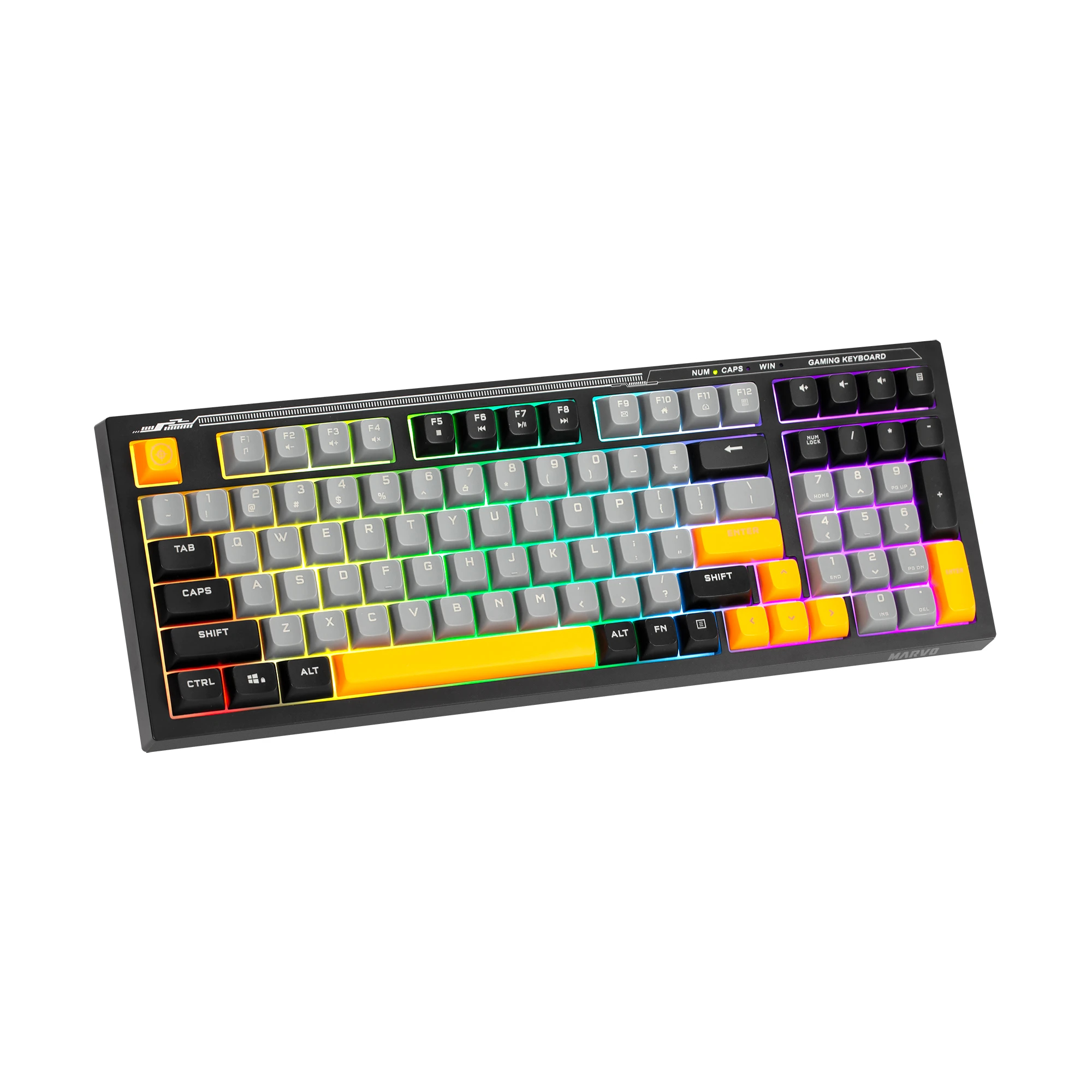 Геймърска клавиатура MARVO S50B - Rainbow, 98 keys - MARVO-K638B