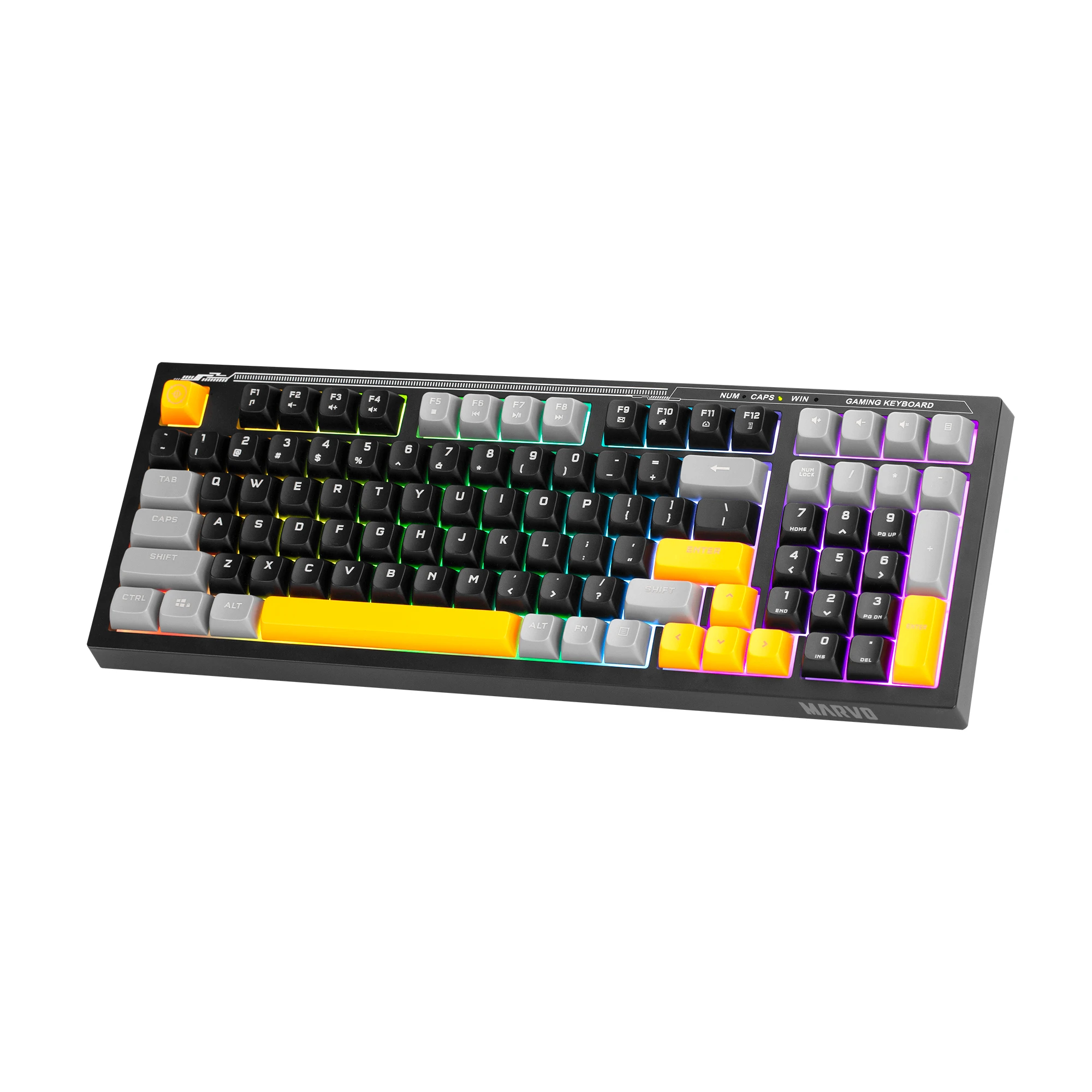 Геймъркса клавиатура MARVO S50A - Rainbow, 98 keys - MARVO-K638A