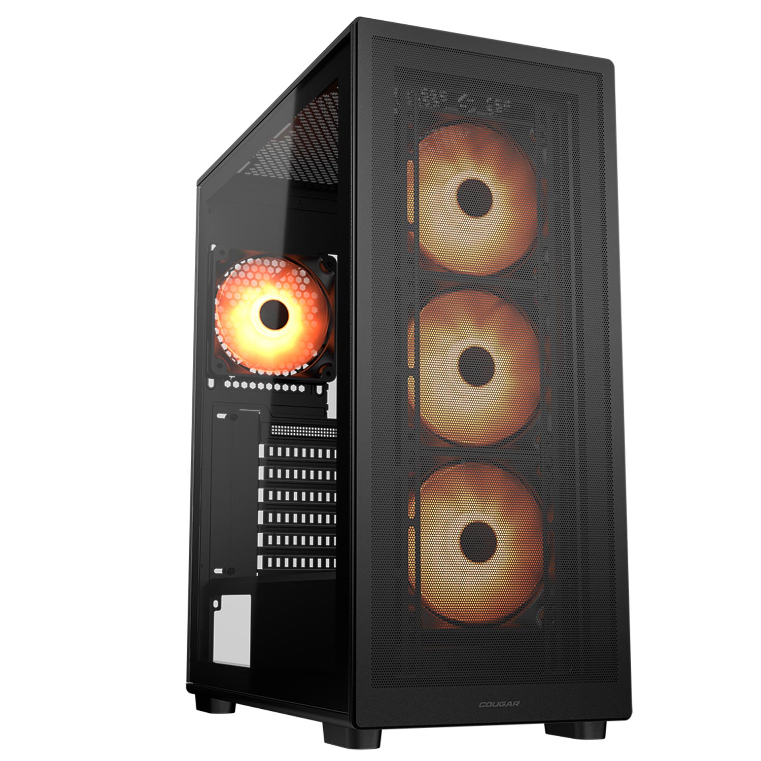Кутия Cougar MX220 RGB Black Mid-Tower Case - CGR-2AC8B-RGB
