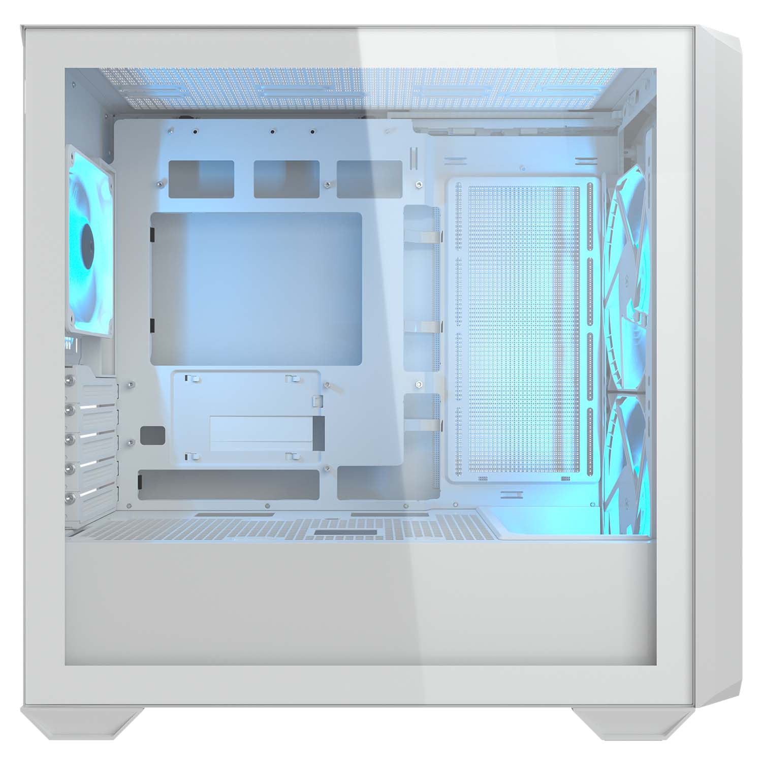 Кутия COUGAR MX600 MINI RGB White Tower Case - CGR-5GC9W-RGB