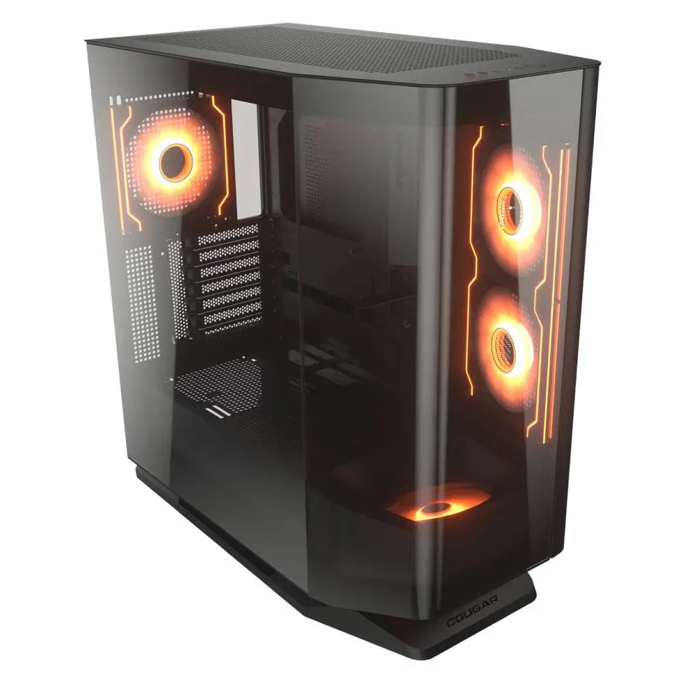 Кутия COUGAR FV270 RGB Black Mid tower Tempered Curved Glass Case - CGR-58M6B-RGB