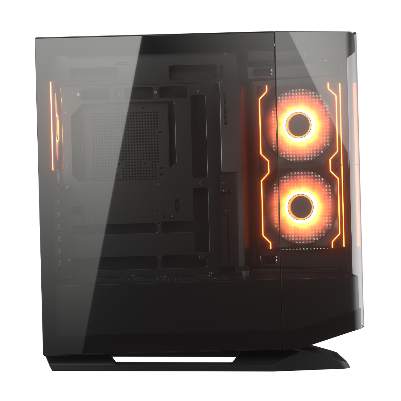 Кутия COUGAR FV270 RGB Black Mid tower Tempered Curved Glass Case - CGR-58M6B-RGB
