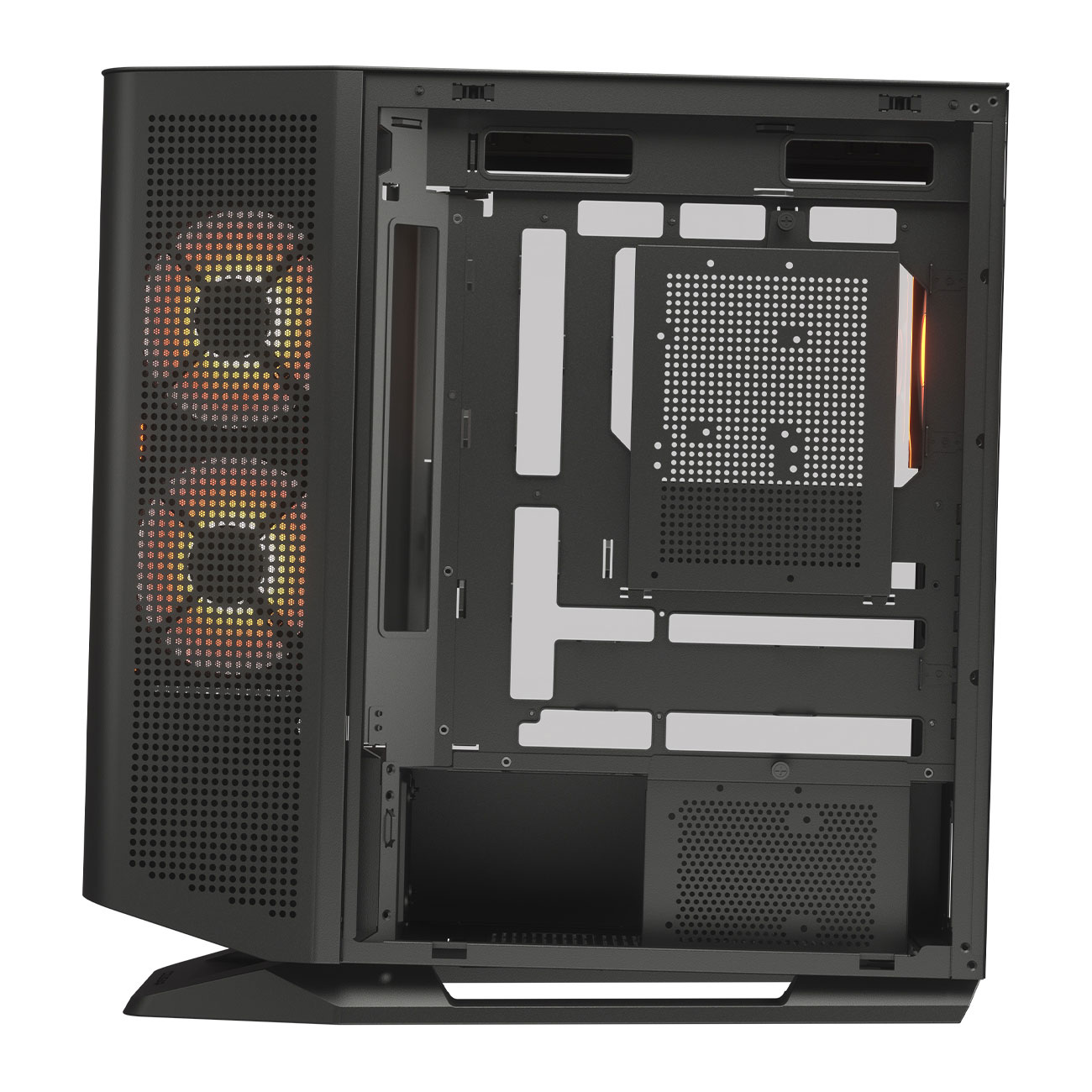 Кутия COUGAR FV270 RGB Black Mid tower Tempered Curved Glass Case - CGR-58M6B-RGB