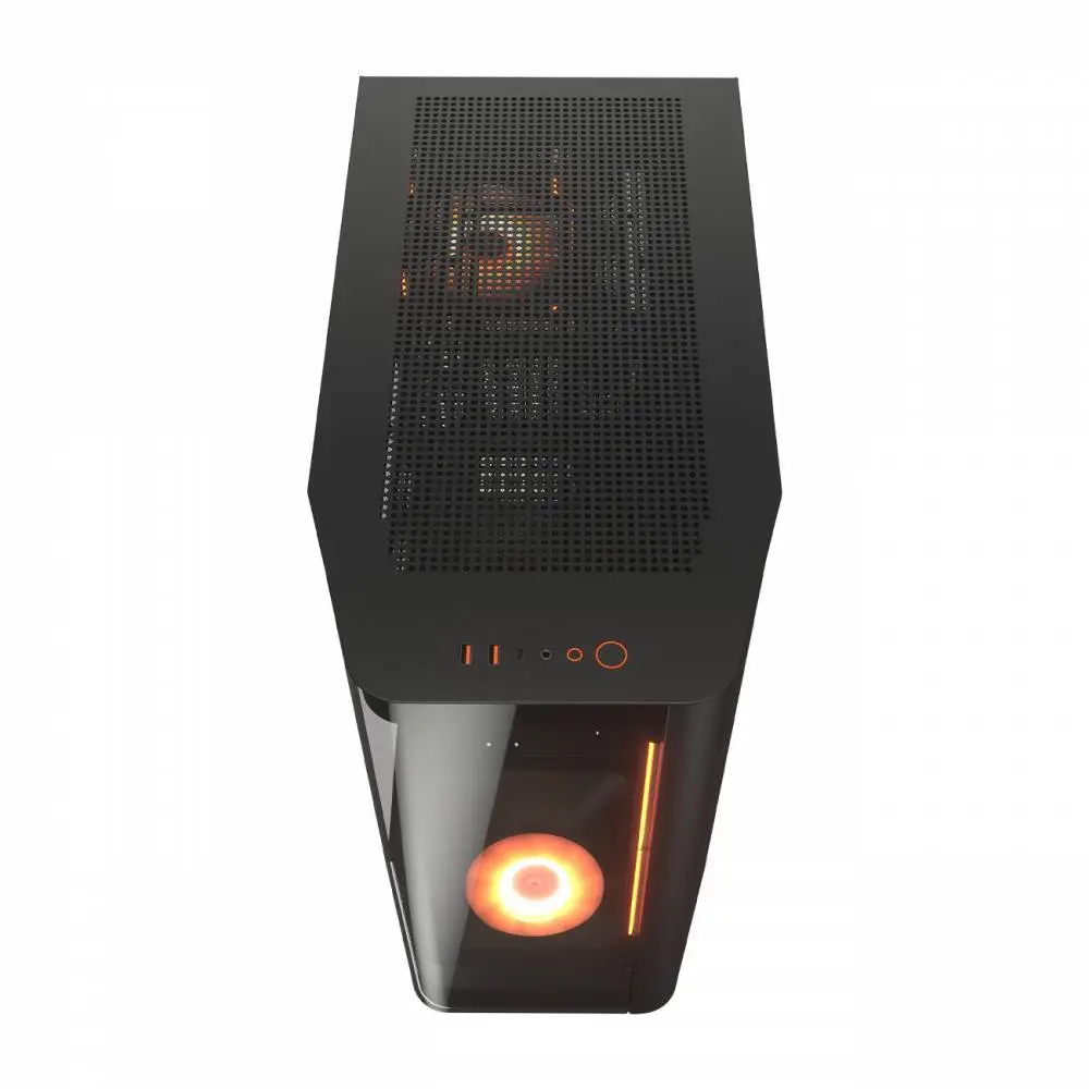 Кутия COUGAR FV270 RGB Black Mid tower Tempered Curved Glass Case - CGR-58M6B-RGB