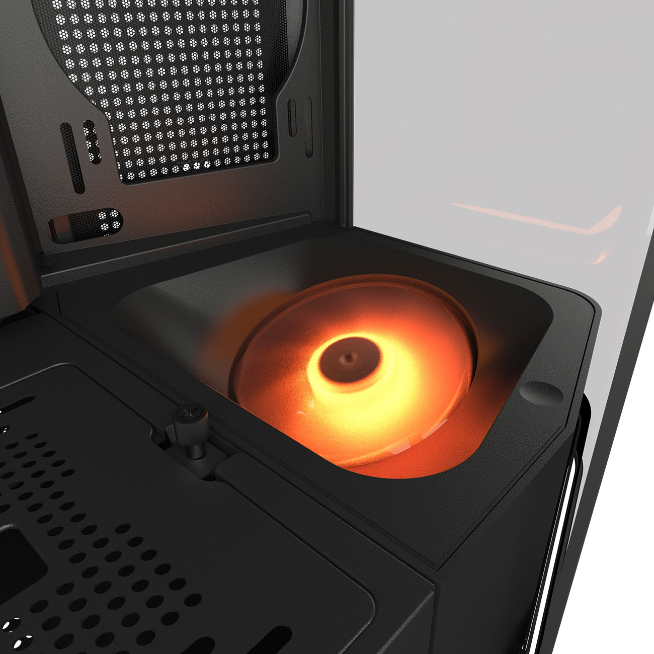 Кутия COUGAR FV270 RGB Black Mid tower Tempered Curved Glass Case - CGR-58M6B-RGB