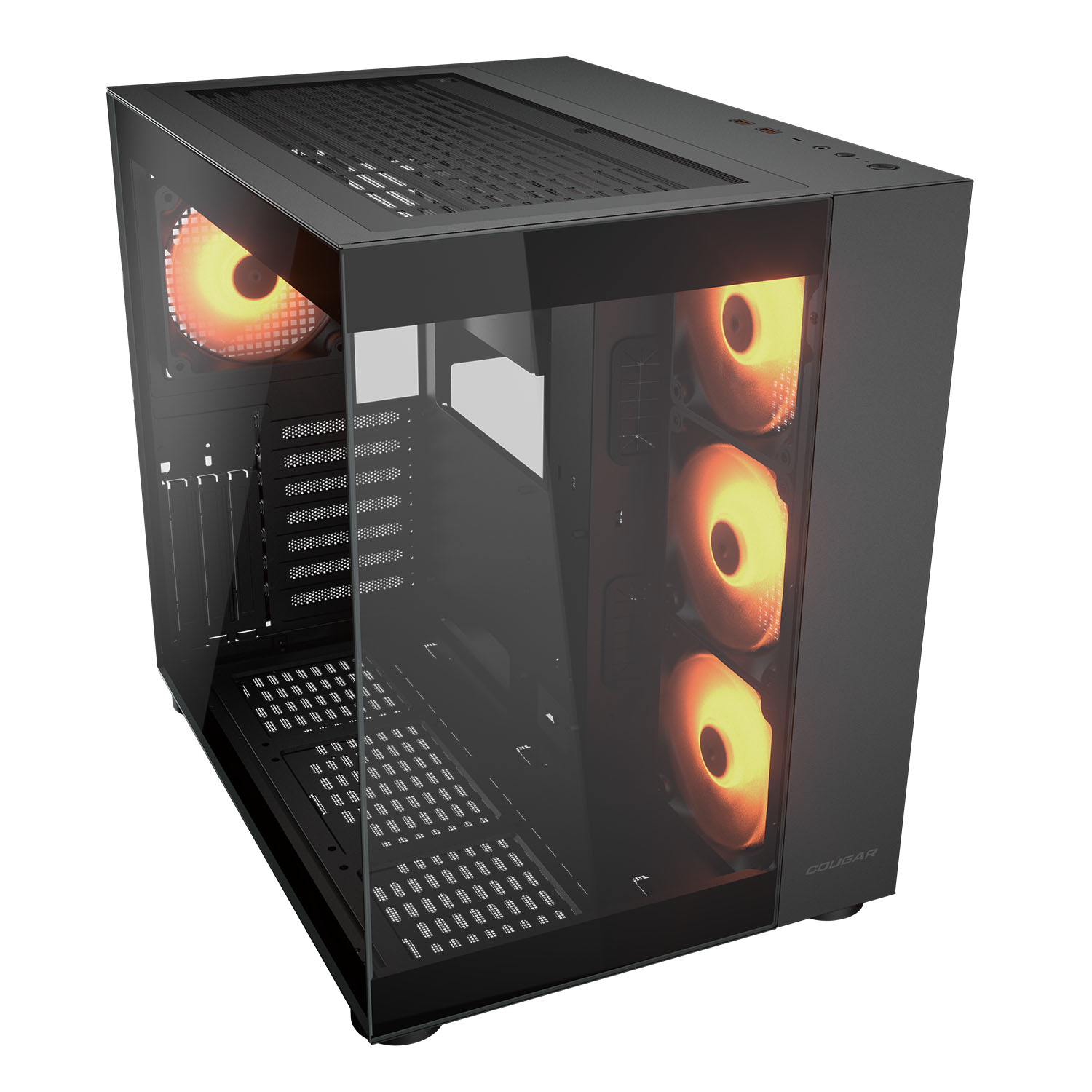 Кутия COUGAR FV150 RGB Mid-Tower ATX Case Black - CGR-5KA1B-RGB