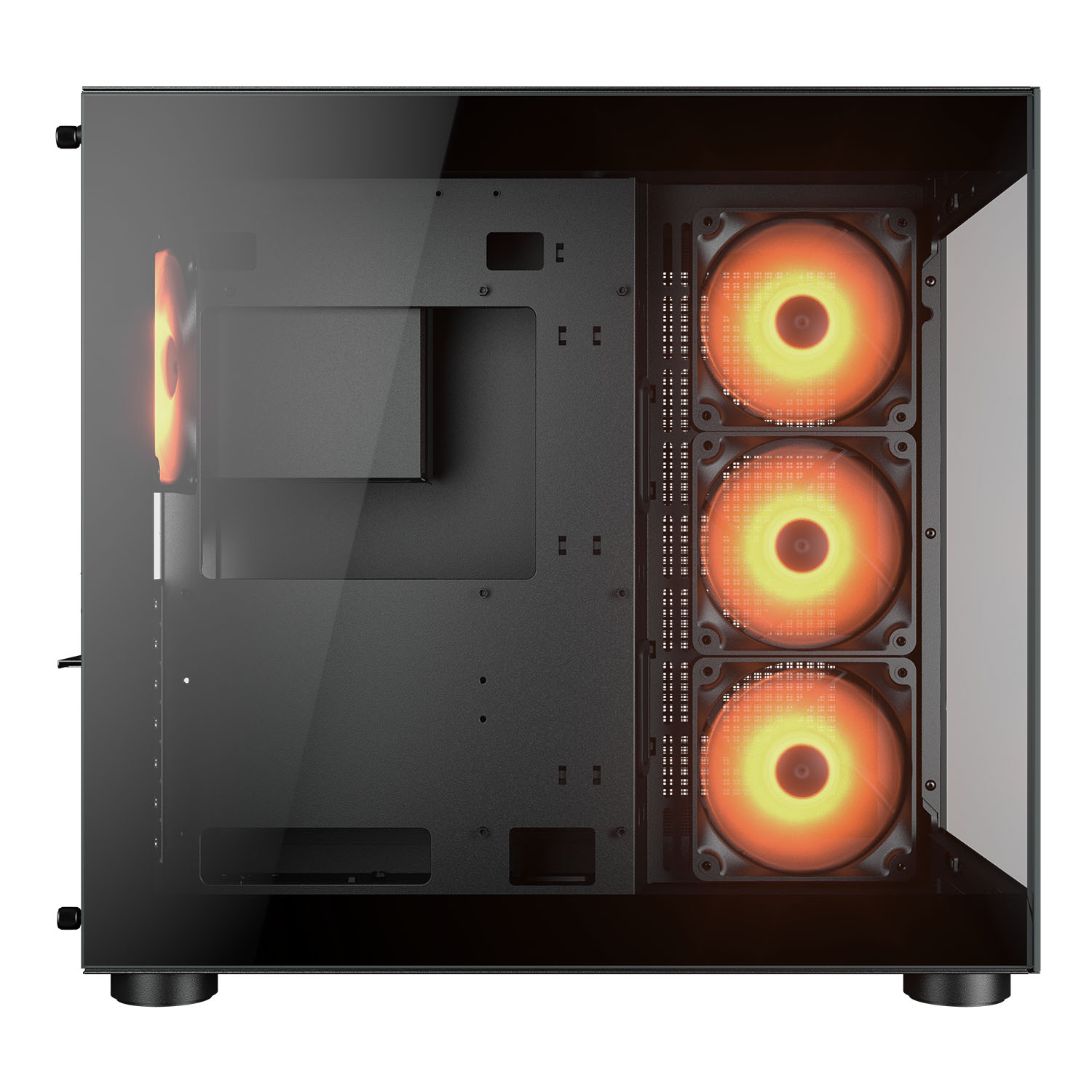 Кутия COUGAR FV150 RGB Mid-Tower ATX Case Black - CGR-5KA1B-RGB