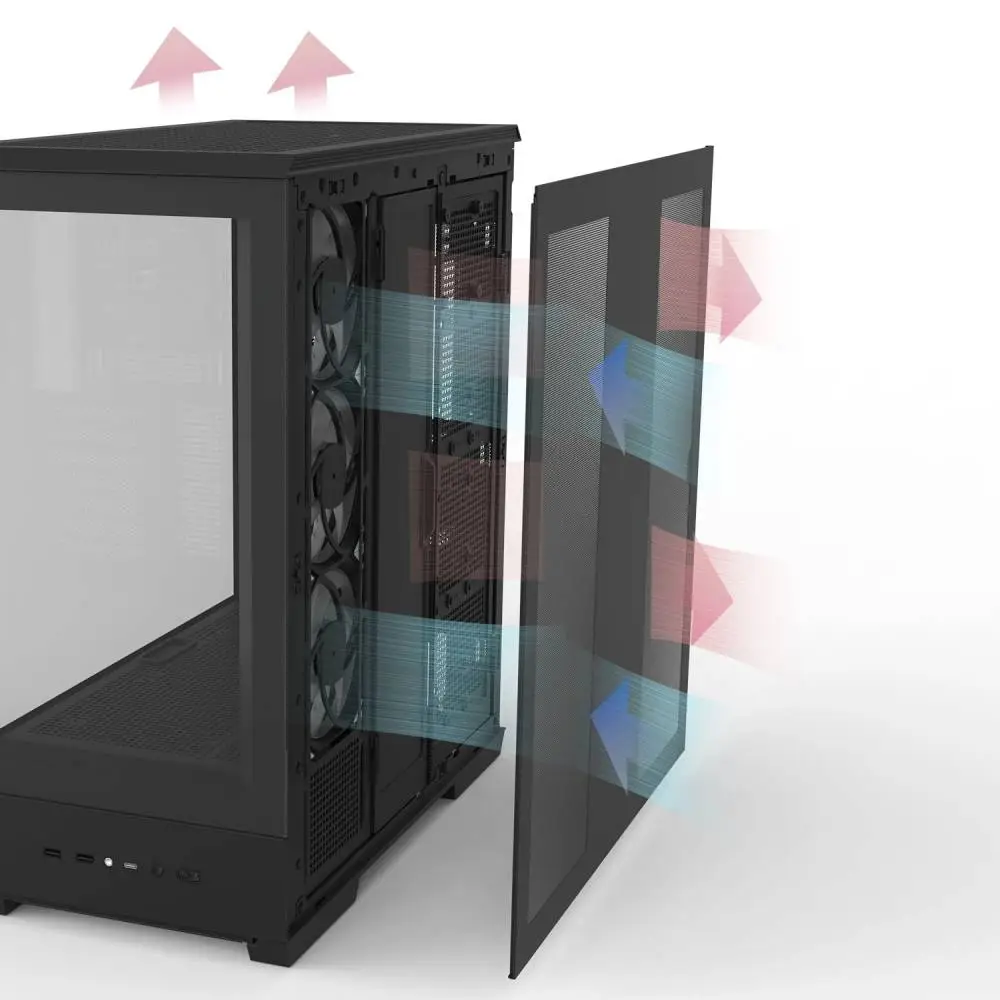 Zalman кутия Case ATX - P50 DS Black - Digital Display, Addressable RGB