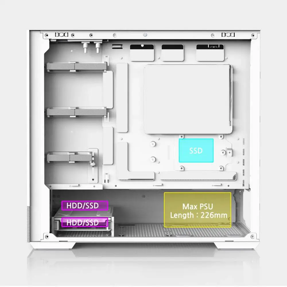 Корпус Zalman P30 AIR White Case mATX