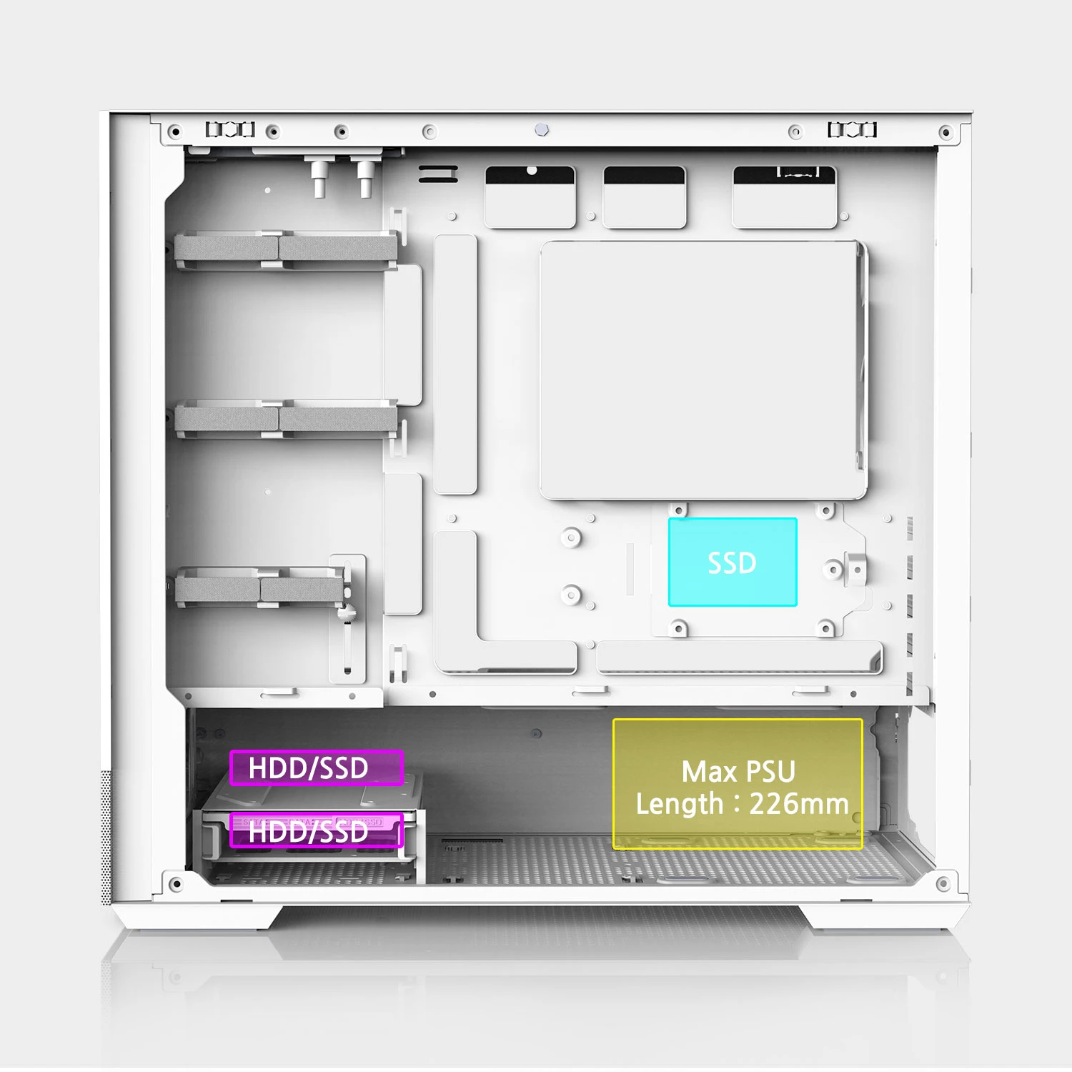 Корпус Zalman P30 AIR White Case mATX