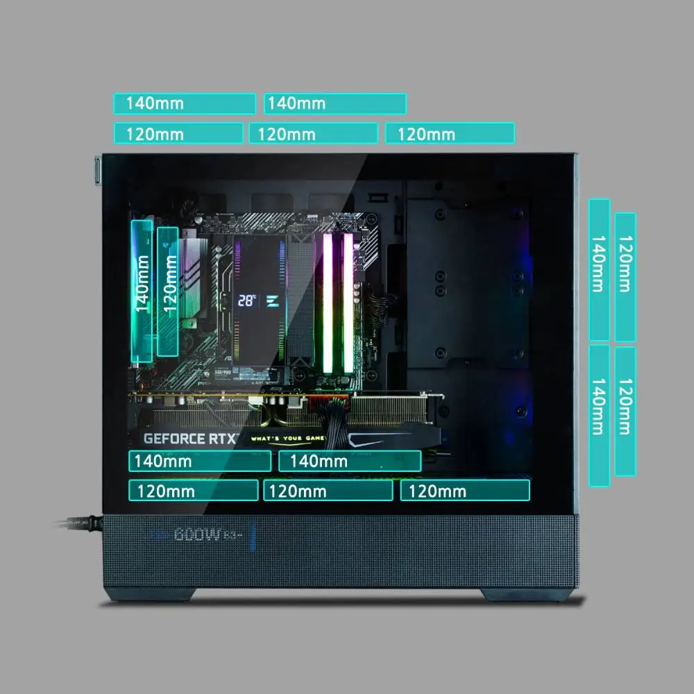 Кутия Zalman P30 AIR Black Case mATX