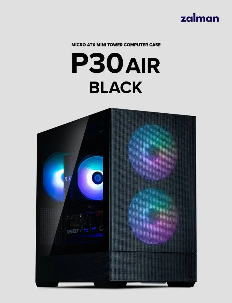 Кутия Zalman P30 AIR Black Case mATX