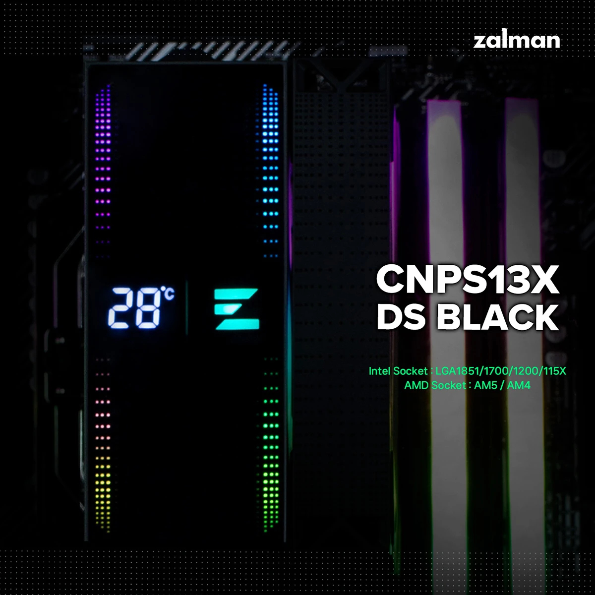 Охлаждане за процесор Zalman CNPS13X DS ARGB CPU Cooler 