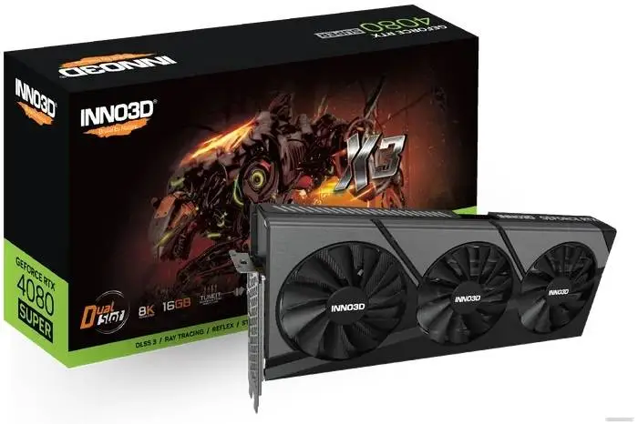 Видео карта Inno3D GeForce RTX 4080 SUPER X3 16GB GDDR6X - N408S3-166X-18703552
