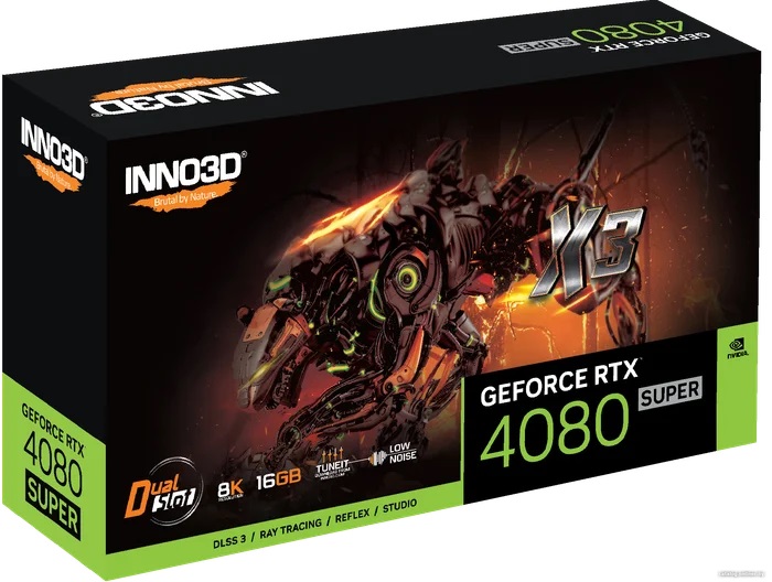 Видео карта Inno3D GeForce RTX 4080 SUPER X3 16GB GDDR6X - N408S3-166X-18703552