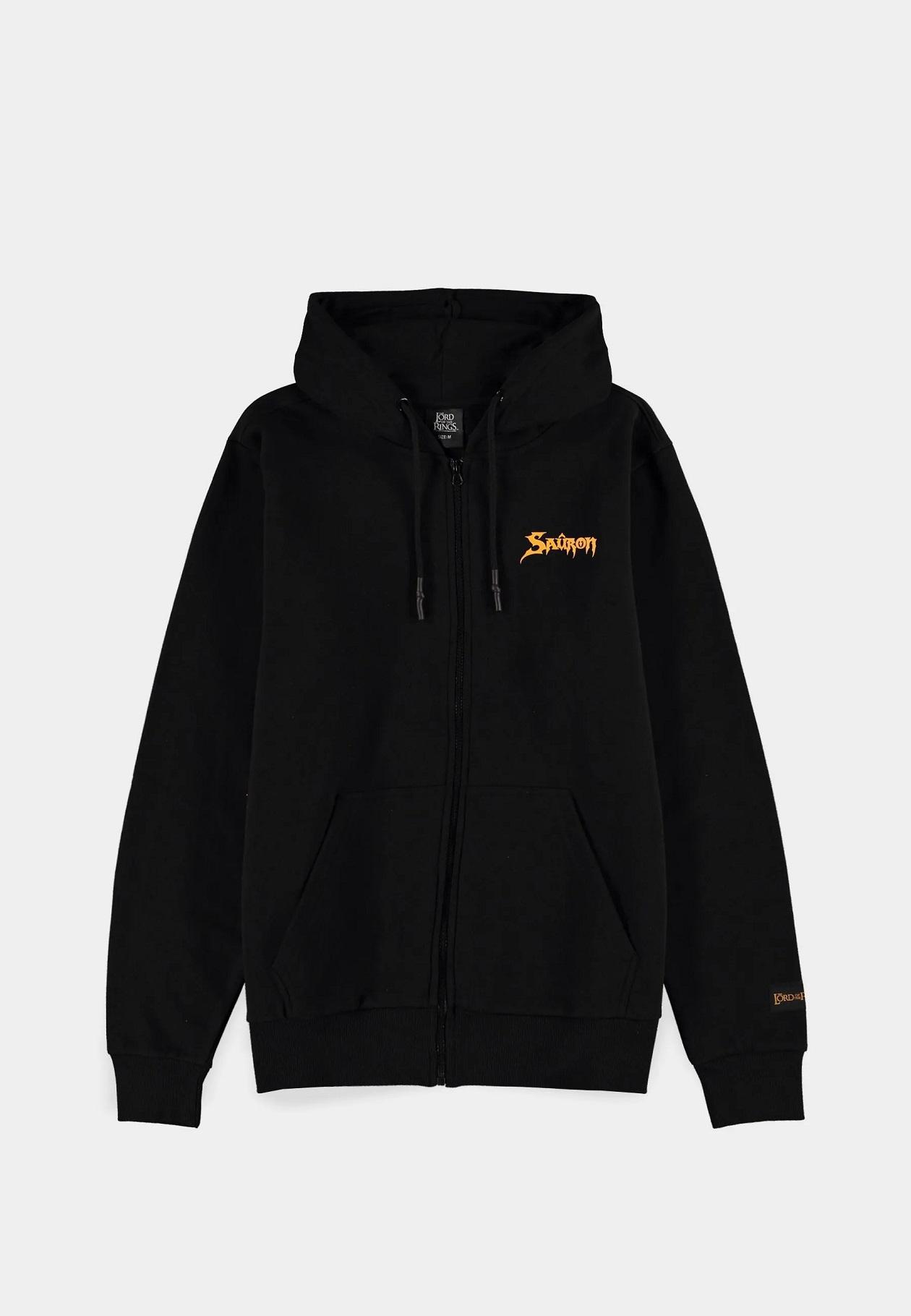 DIFUZED The Lord of the Rings - Black Sauron - Men's Zipper Sweatshirt, M