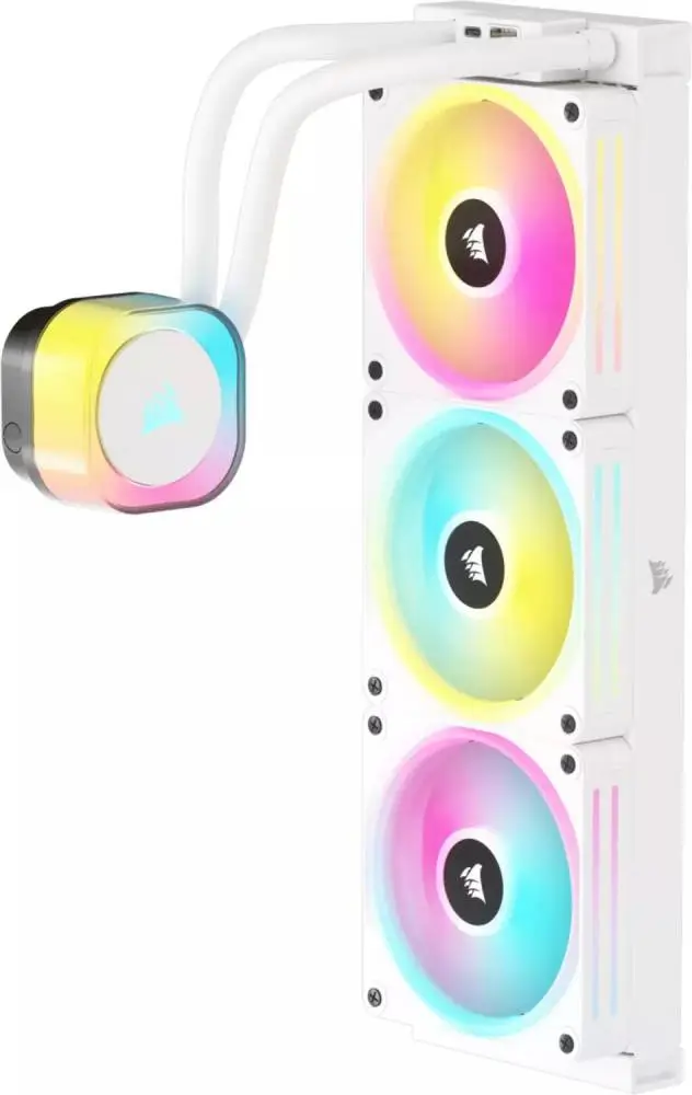 Водно охлаждане за процесор Corsair iCUE LINK H150i RGB AIO Liquid CPU Cooler White - CW-9061006-WW