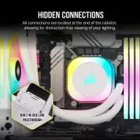 Водно охлаждане за процесор Corsair iCUE LINK H150i RGB AIO Liquid CPU Cooler White - CW-9061006-WW 