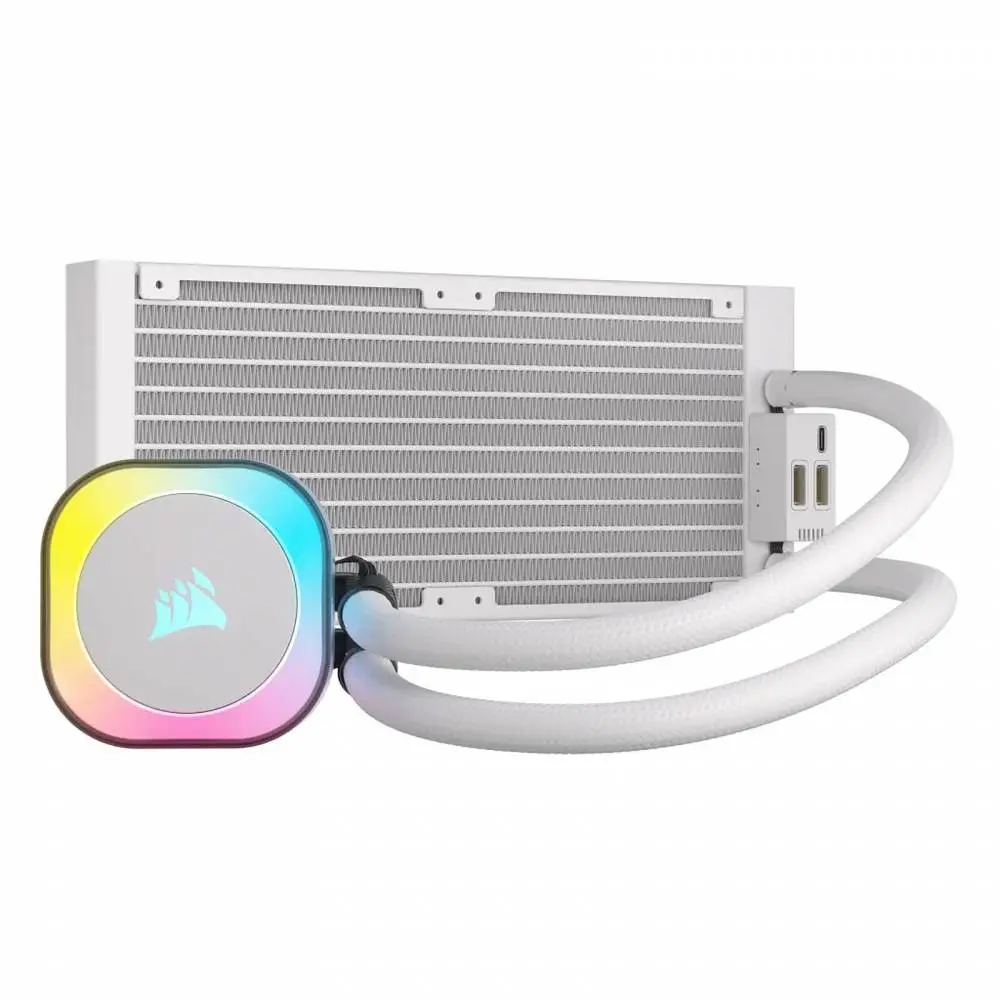 Водно охлаждане за процесор Corsair iCUE LINK H100i RGB AIO Liquid CPU Cooler White - CW-9061005-WW 