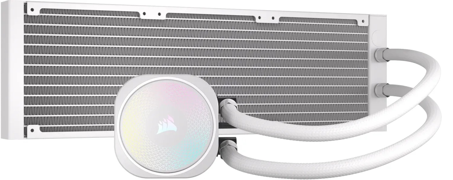 Водно охалждане за процесор Corsair NAUTILUS 360 RS ARGB Liquid CPU Cooler White - CW-9060095-WW 