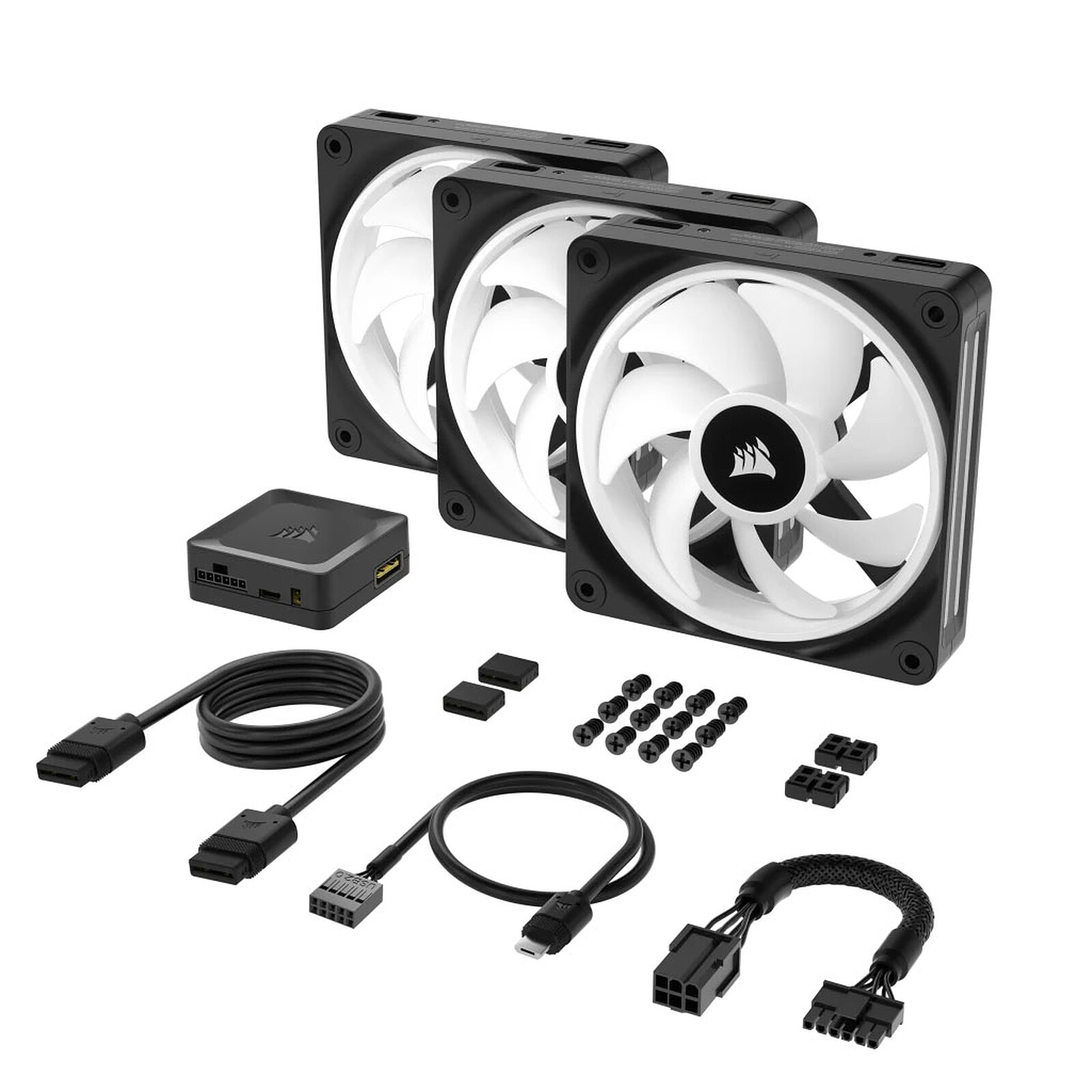 Вентилатори Corsair iCUE LINK QX120 RGB Starter Kit Black - CO-9051002-WW