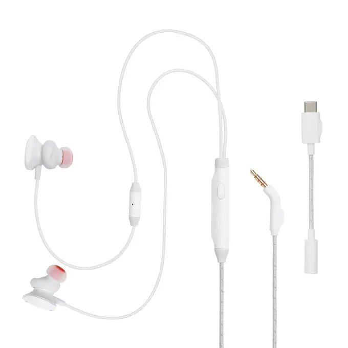 Căști JBL Quantum 50C, In Ear, Albe