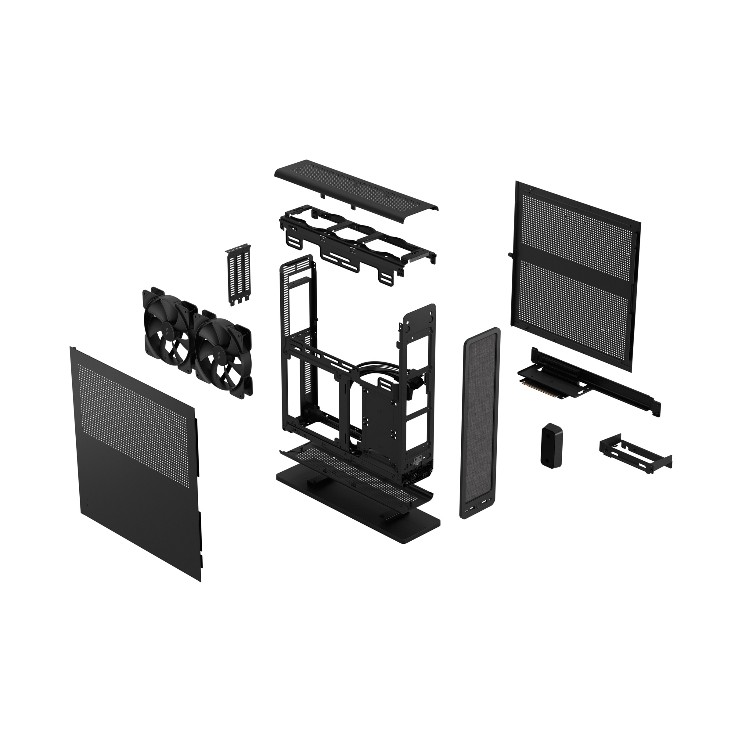 Кутия Fractal Ridge Black ITX PCIe 4.0 - FD-C-RID1N-11