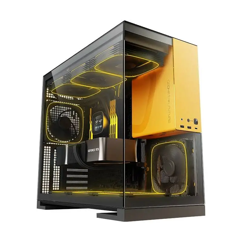 Θήκη Geometric Future Model 5 Black/Yellow Case EATX - 1AM5WKBY00100