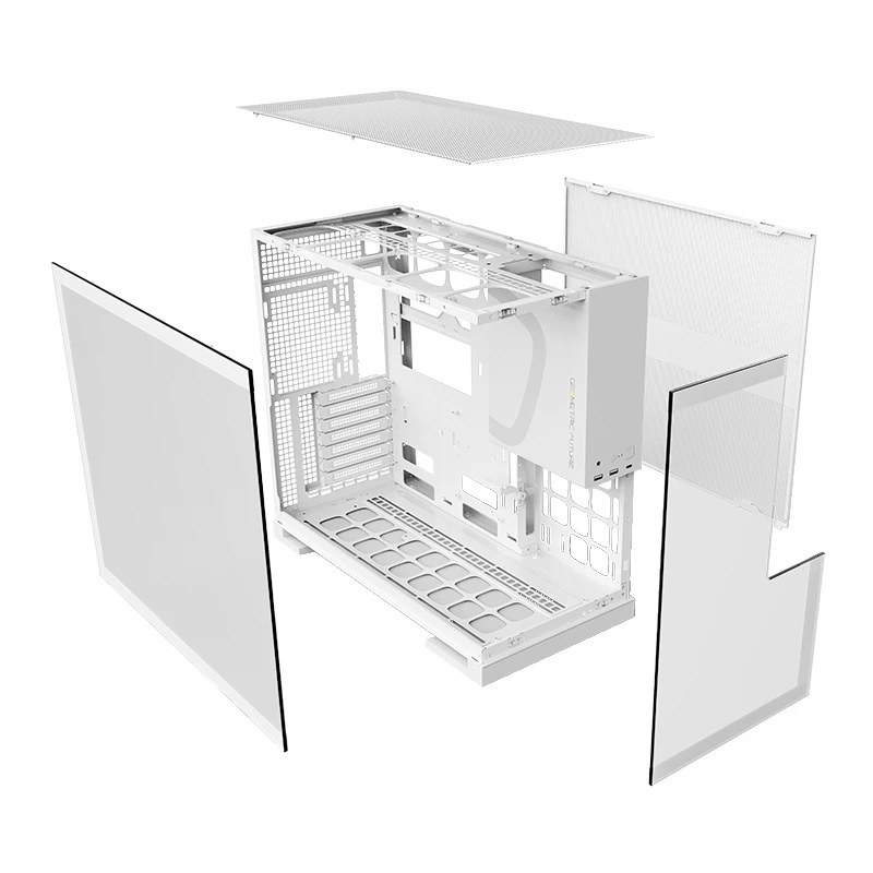 Boîtier Geometric Future Model 5 White Case EATX - 1AM5WKWT00100