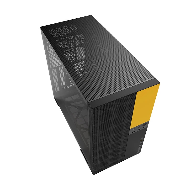 Кутия Geometric Future Model 5 Vent Black/Yellow Case EATX - 1AM5VTBY00100