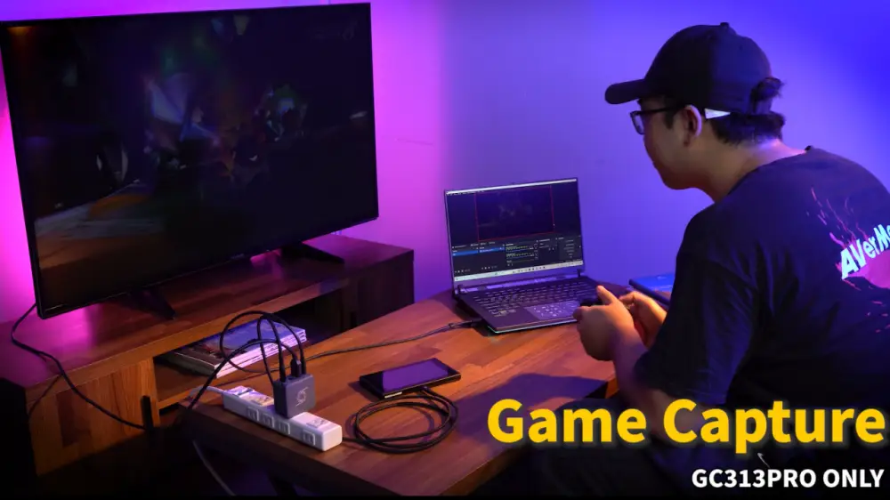Chargeur et hub externe AverMedia Elite Go GC313PRO Hub Streaming