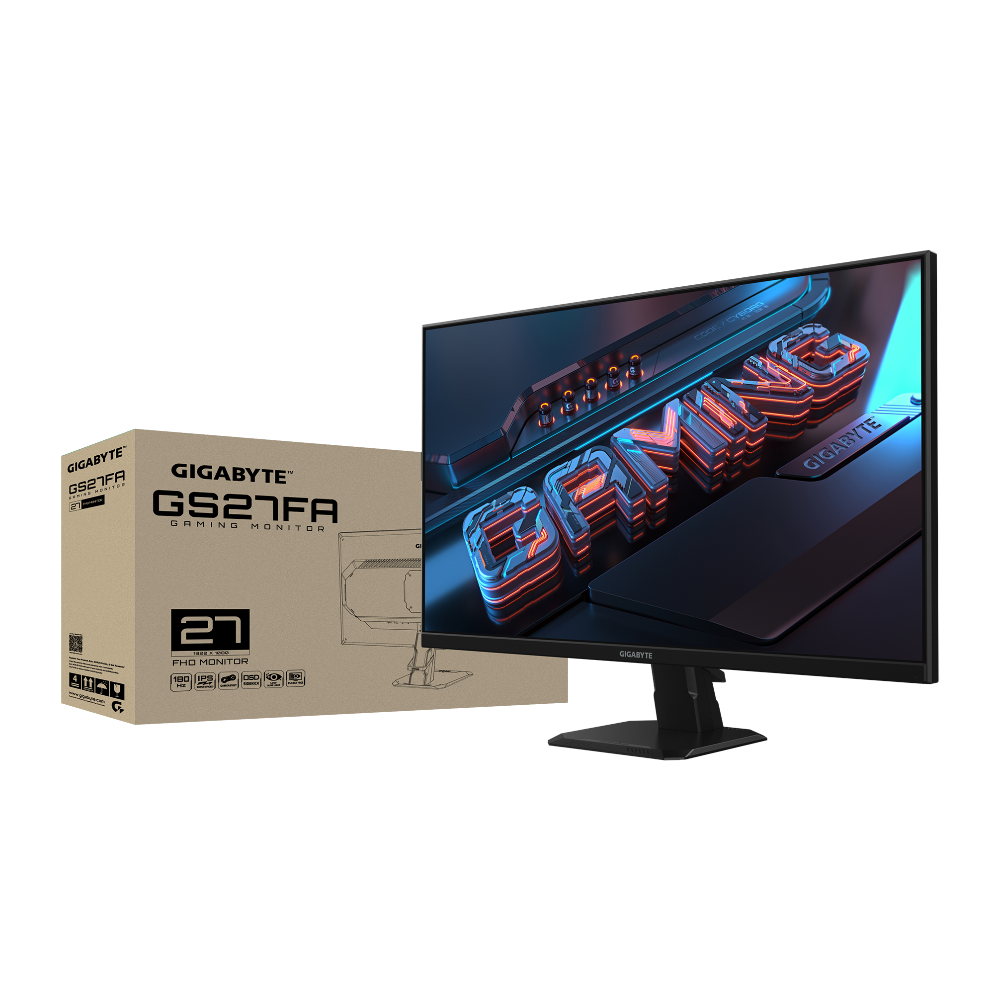 Монитор Gigabyte GS27FA - 27" SS IPS FHD 1920x1080, 180 Hz, 1 ms, HDR Ready